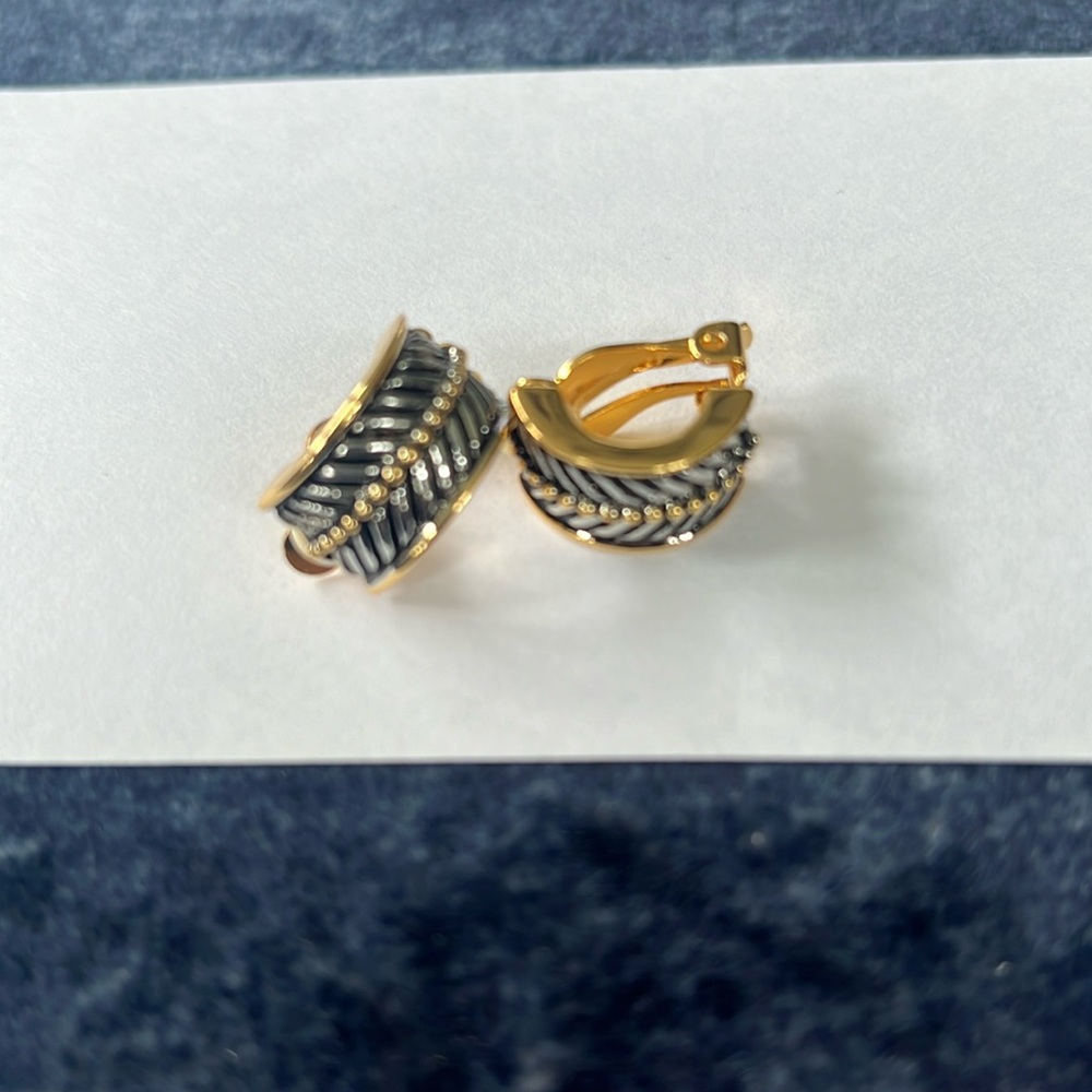 Costume clip on earrings